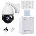 JideTech 5MP PTZ POE Outdoo Camera,Security IP Dome Camera with 20X Optical Zoom Pan/Tilt IR Night Vision Motion Detection IP66 Waterproof