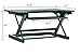 SHW Height Adjustable Sit to Standing Desk Converter Riser Workstation, Black
