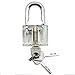 6 Pieces Practice Training Lock Set, LepoHome Transparent Cutaway Crystal Keyed Padlock, Lock Picking Training Tools for Locksmith Beginner