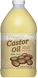 Piping Rock Castor Oil Expeller Pressed Hexane Free 100% Pure 64 fl oz (1.89 L) Bottle