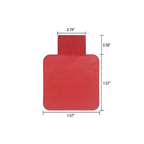 Self-Adhesive Pen Holder with Elastic Band Loop 12 Pcs Assorted Color Leather Pencil Stylus Loop Holder for Journals, Notebooks, Planner