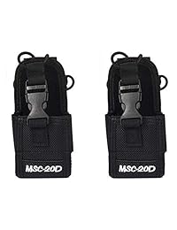 2 paquetes de funda de nylon para radio Walkie Talkie Pouch MSC-20D para Baofeng Motorola Kenwood Icom Radio