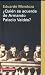 Quien se acuerda de Armando Palacio Valdes? / Who Remembers Armando Palacio Valdes? Eduardo Mendoza Author