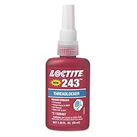 Loctite 1329467 243 Blue Medium Strength Threadlockers, 1.69 oz., 50 mL, 3/4" Thread