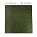 Topnaca 2 3 4 Person Outdoor Thickened Oxford Fabric Camping Tarpaulin Shelter Tent Tarp Canopy Cover Footprint Groundsheet Blanket Mat for Fishing Beach Hiking Backpacking