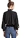 Floerns Women's Embroidery Lantern Sleeve Mock Neck Blouse Top