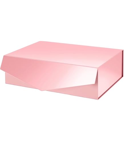 PACKHOME Valentines Day 6 Extra Large Gift Boxes 17.5x11.3x4.3 Inches, Sturdy Shirt Boxes With Magnetic Lids For Clothes And Large Gifts ( Glossy White - View #6