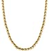 FIBO STEEL 4MM Stainless Steel Mens Womens Necklace Twist Rope Chain, 16-36 inches