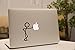 RayLineDo® 2PCS Removable DIY MacBook Air Pro Decal Stickers Decoration Laptop Sticker for 11