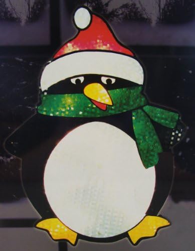 Amazon Com Impact 16 Lighted Shimmering Penguin Christmas Window