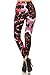 R744-OS Exotic Hibiscus Print Fashion Leggings