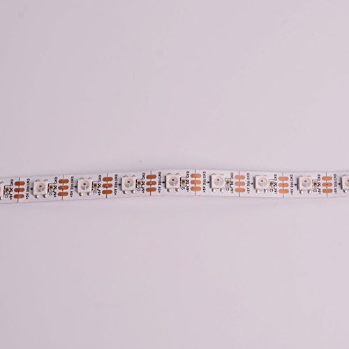 Jercio Individually Addressable 1.6ft 30 Pixels 5050 RGB Full Color SK6812(Similar With WS2812) Flexible LED Strip, DC 5V Decorate Home And Kitchen (60leds/m IP20)