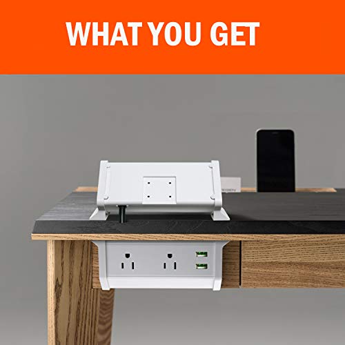 Multipurpose Batteries & Power 2 Outlet Clamp Mount Power Strip with