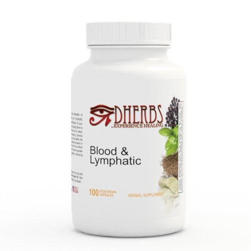 Dherbs Blood & Lymphatic, 100-Count Bottle
