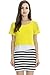 Bearsland Women's Maternity Nursing Dress With Shirt Over Top,Yellow,Medium