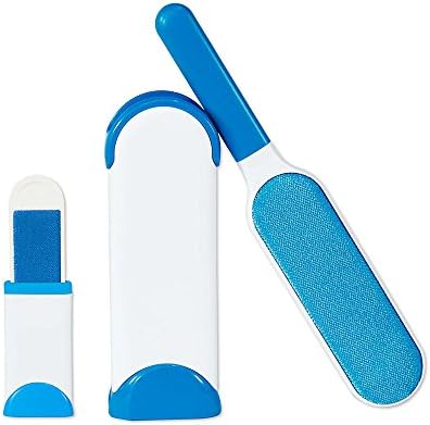 RIHACHAN Pet Fur Remover- Fur Wizard With Self-Cleaning BPet Fur Remover Fur Wizard With Self Cleaning Base Double-Sided Cat Dog Brush Pet Hair Remover Removes from Clothes Furniture Carpet