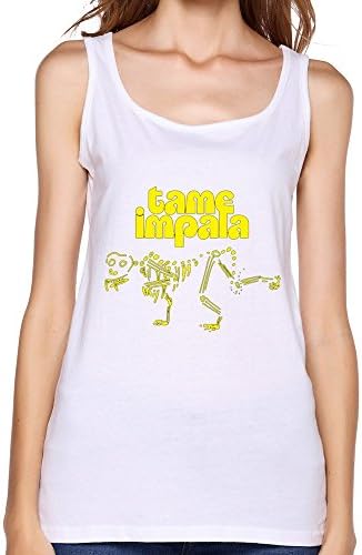 RILI TOP Women's Tame Impala Logo Tank Top Size XL White