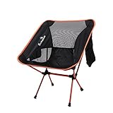 Sunba Youth Camp Chair, Lightweight Folding Chair, Portable Camping Chair, Outdoor Chairs (Orange)