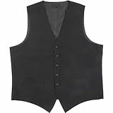 Kyle Thomas Men's 5 Button Polyester Waiter Vest
