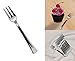 Mini Silver Disposable Dessert And Appetizer Forks Set Of 48, 4.5 Inches Christmas Party Addition