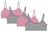 Hanes Girl's Crop Top Bralette 3 Styles 2 & 4-pack