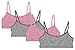 Hanes Girl's Crop Top Bralette 3 Styles 2 & 4-pack