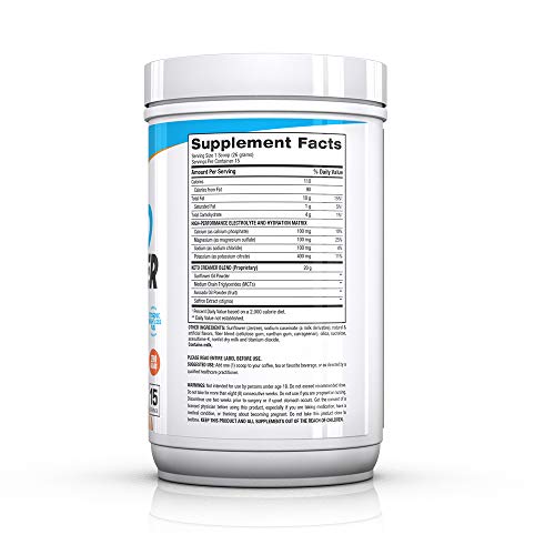BPI Sports Keto Creamer - Ketogenic Coffee Creamer - Electrolytes, MCTS, 10g Healthy Fats - Supports Ketosis, Energy, Appetite Control - for Men & Women - Caramel Macchiato - 15 Servings - Thumbnail 7