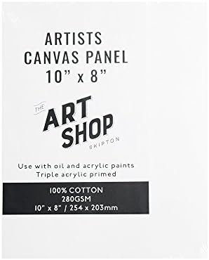 Artists 100% Cotton Canvas Board for Oil & Acrylic Painting 10 x 8"