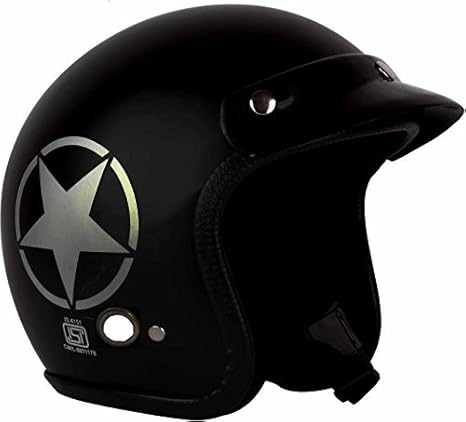 O2 Half Helmet Black M Amazon In Car Motorbike