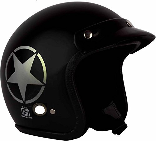O2 Half Helmet (Black, M)