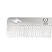 ZEUS Stainless Steel Beard Comb Thunderbolt - T21
