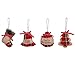 Christmas Tree Ornaments, 12 pcs Value Pack – Hanging Fabric Stocking Decorations, Gift Tags, Holiday Party Decor – Safe & Shatterproof