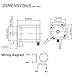 Jinwen 120027 Stepper Motor DC 24V Nema 23, 4 Leads 2.2