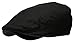 Men's Linen Flat Ivy Gatsby Summer Newsboy Hats (Black, SM)