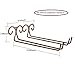 Wine Glass Rack, 2 Rows Stainless Steel Wall-Mounted Wine Glass Hanger For Bar Home By Hmane (Bronze-Type1)
