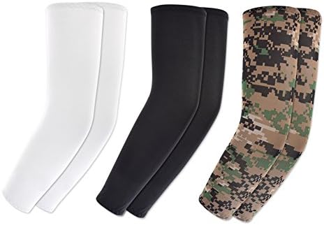 KOVISS 5pairs Sun Protective UV Cover Arm Sleeves Athletic Sport