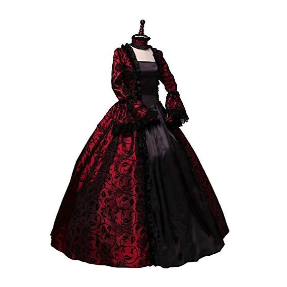 CountryWomen-Renaissance-Gothic-Dark-Queen-Dress-Ball-Gown-Steampunk-Vampire-Halloween-Costume