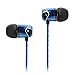 SoundMAGIC E10 Wired Earphones No Microphone HiFi Stereo Earbuds Noise Isolating in Ear Headphones Powerful Bass Tangle Free Cord Blue