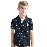Leo&Lily Boys' Anchor Printed Polo T-Shirt