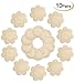 DaisyFormals 10 Pairs Satin Pasties Women Sexy Pasties Disposable Nipple Covers(Flower & Round)