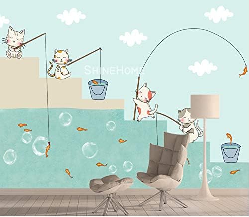 Gatos De Dibujos Animados Fondos De Pantalla Murales 3d Wallpaper