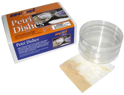 PACIFIC SCIENCE SUPPLIES PETRI DISHES WITH AGAR