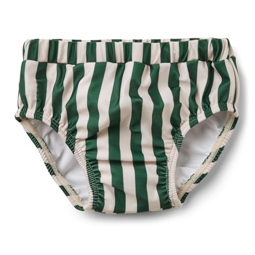 LDIOIF Toddler Boys Swim Diapers Washable Reusable Swimming Diaper BPA Free Swimmers Swim Pants Green Striped Swimsuit 2-3T