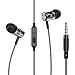 AILIHEN Earbuds, M9 Metal in Ear Headphones with Microphone Noise Isolating Wired Earphones for iPhone iPad iPod Android Smartphones Tablets Laptop Computer