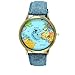 World Map Women Men Denim Fabric Watches Quartz Relojes Mujer Relogio Feminino Gift Blue