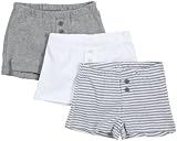 Burt's Bees Baby Baby Boys' 3 Pack Boxer Shorts (Baby) - Gray/Cloud