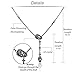 EVBEA Skull Necklace for Women Long Gothic Jewelry Cool Cross Rock Necklaces(46,bk)