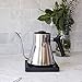 Fellow Stagg EKG Electric Gooseneck Kettle - Pour-Over Coffee and Tea Kettle - Stainless Steel Kettle Water Boiler - Quick Heating Electric Kettles for Boiling Water - Polished Steel