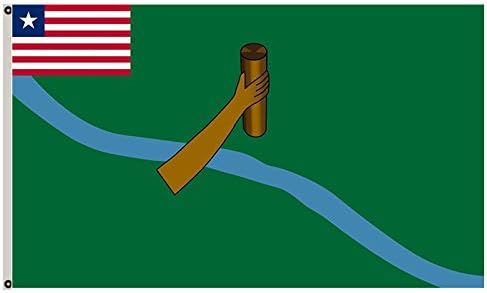 Liberian County of Lofa banner landscape flag 3x5ft
