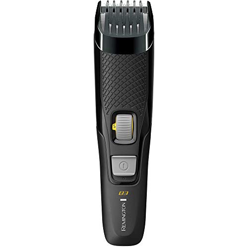 Remington B3 Style Series Mens Beard and Stubble Trimmer - Battery Opperated with Precision Zoom Wheel (0.4-18 mm) - MB3000, Black/Gray